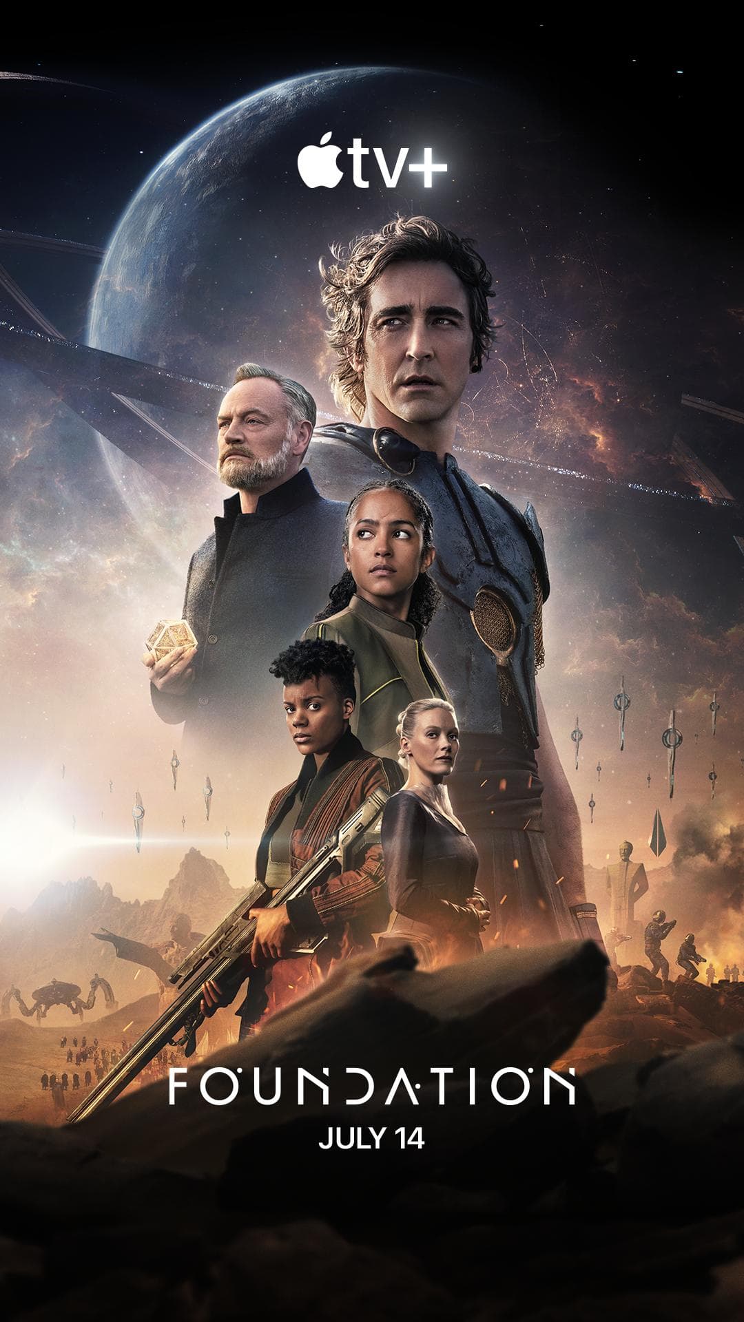 Poster for the Apple TV+ series Foundation