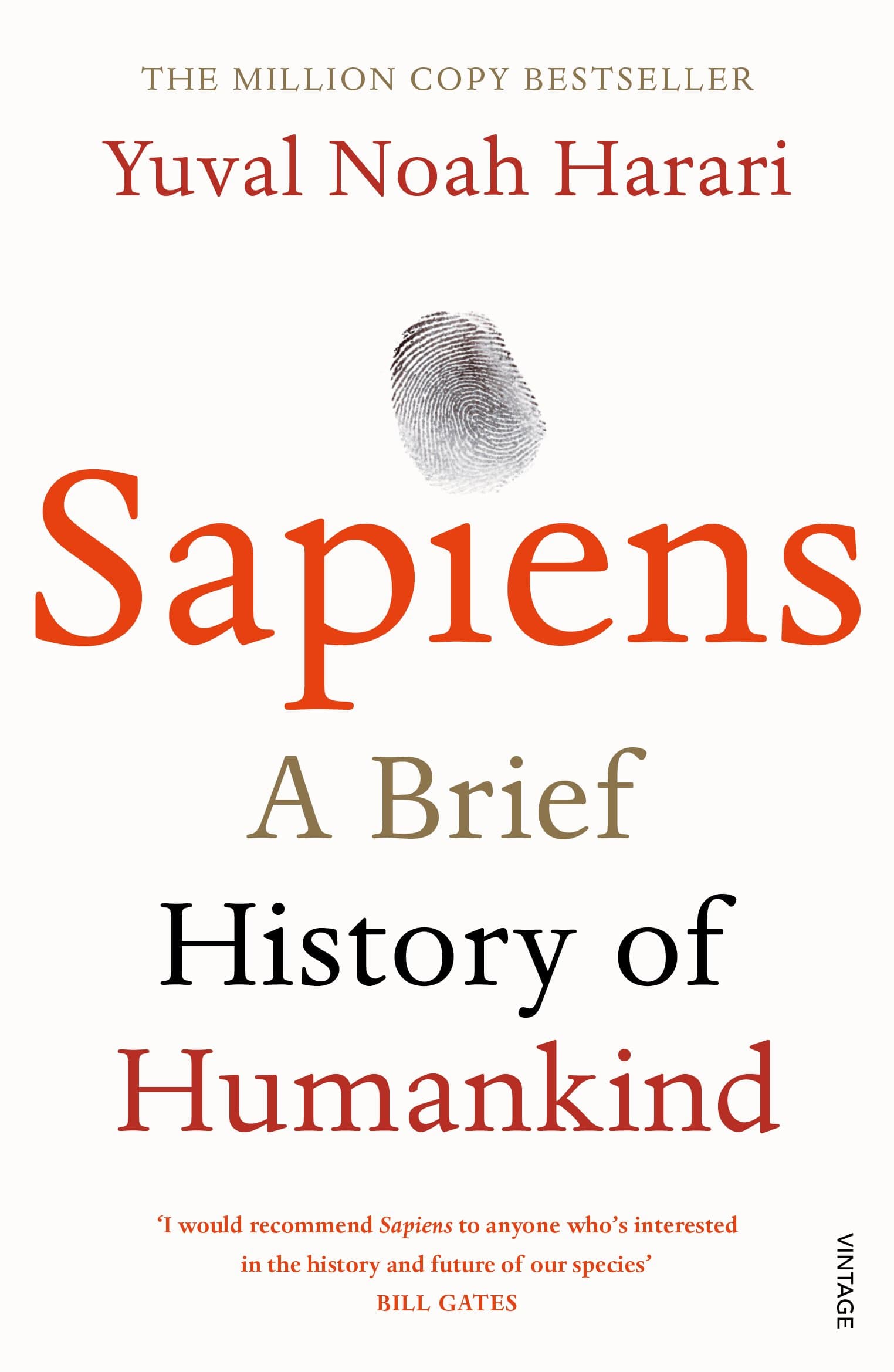 Cover of Sapiens: A Brief History of Humankind by Yuval Noah Harari